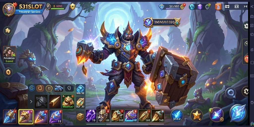 Tampilan gameplay menarik dari 531SLOT dengan pertarungan seru.