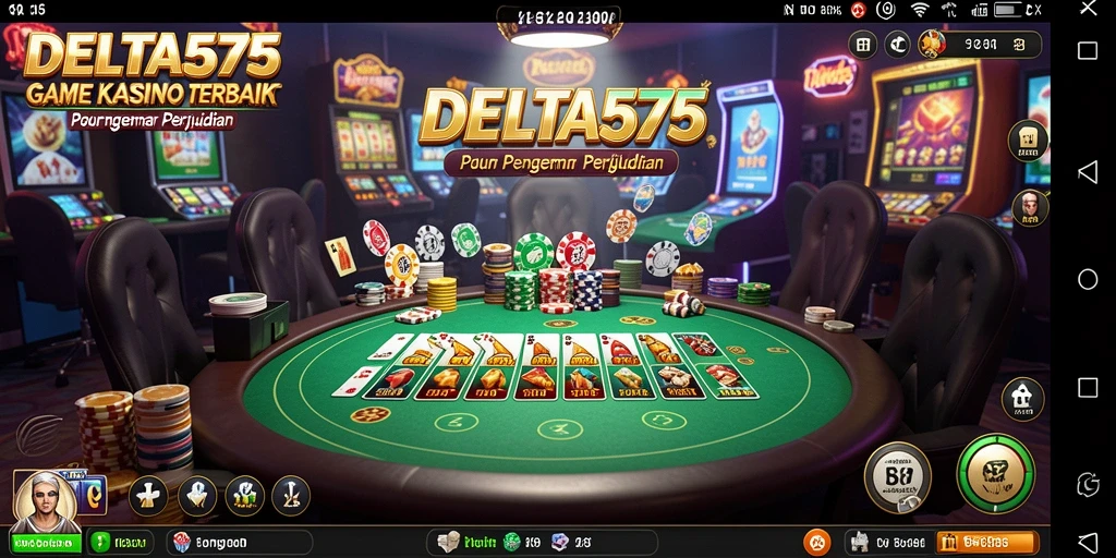 Tampilan menarik gameplay DELTA575 di dunia Kasino.