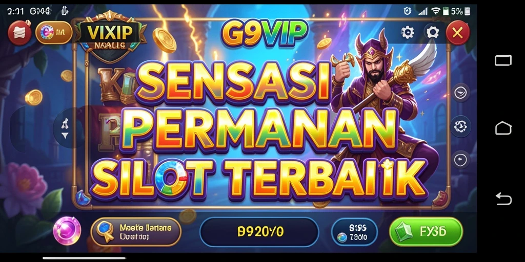Tampilan utama gameplay G9VIP dengan efek menarik dan antarmuka yang ramah pengguna.