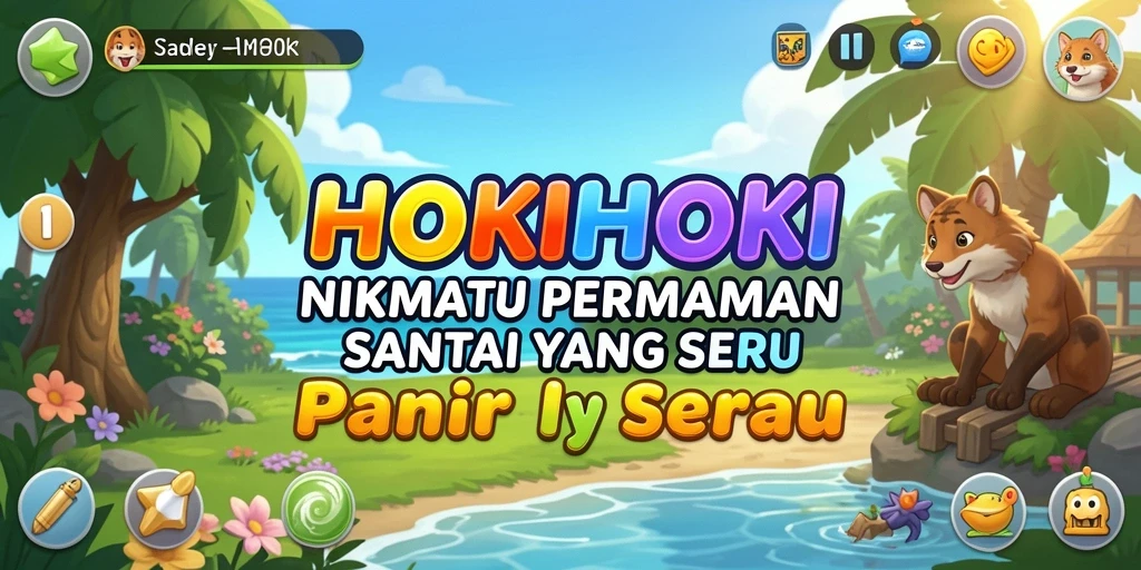 Tampilan gameplay seru HOKIHOKI dengan berbagai level menantang.