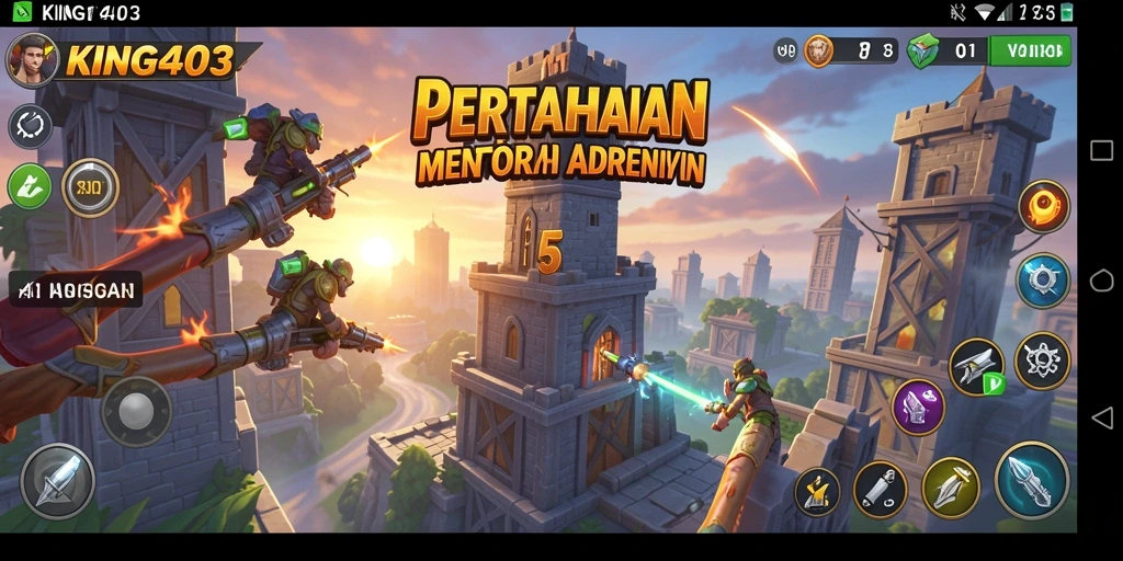 Gameplay KING403 yang mendebarkan dalam Tower Defense.
