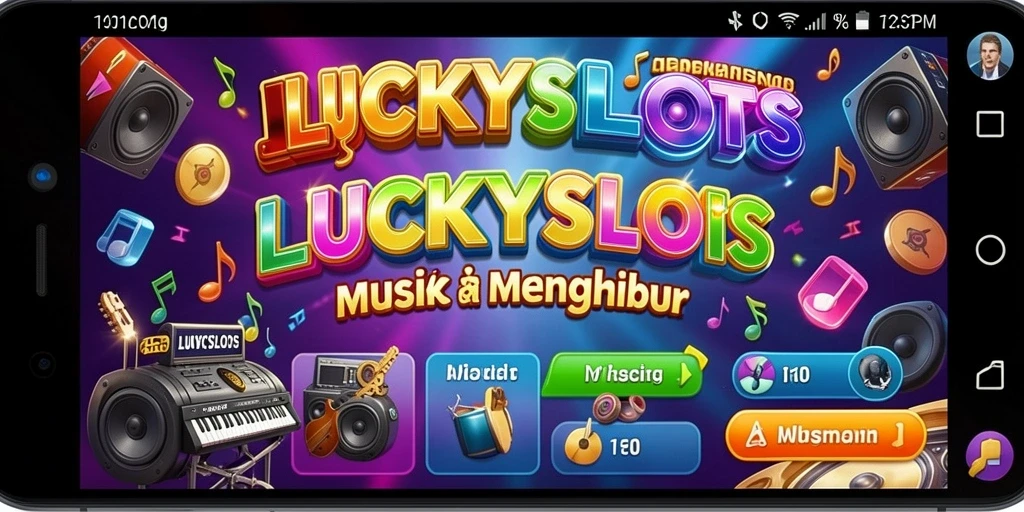 Tampilan gameplay <strong>LUCKYSLOTS</strong> yang menarik dengan musik yang menggugah semangat.