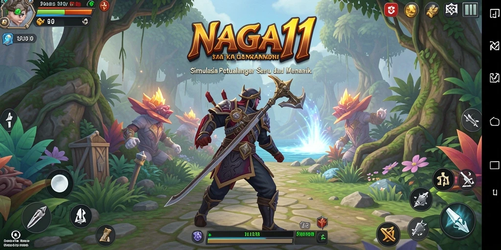 Tampilan gameplay NAGA11 yang menakjubkan dan interaktif.