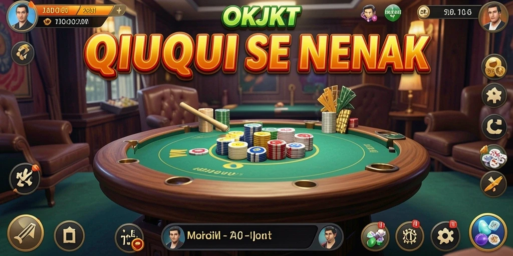 Screenshot utama dari gameplay QiuQiu OKJKT yang seru.