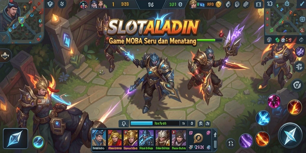 Tampilan menarik gameplay intens di SLOTALADIN.