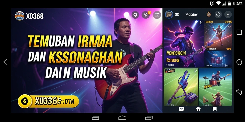 Screenshot gameplay XO368 yang menarik dan interaktif dalam bermain musik.