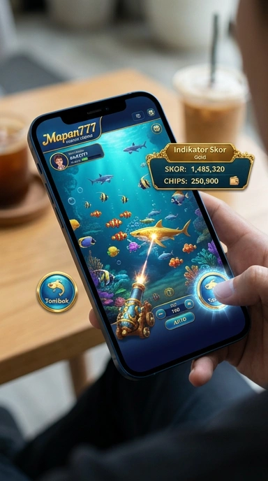 Tampilan beranda aplikasi Mapan777 yang menarik dan informatif.